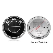 Logo BMW 82mm Noir Capot