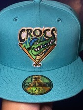 Milb Cape Fear Crocs Fitted Hat 7 3/4 New Without Tags