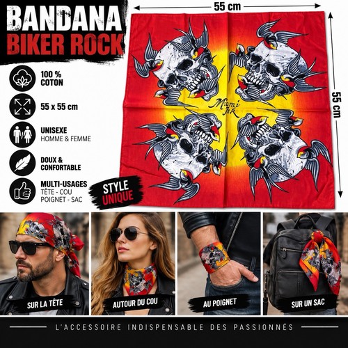 Bandana foulard biker - biker, rock