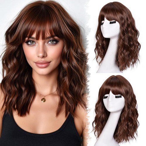 Short bob wavy - wigs, women