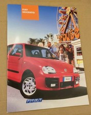 Fiat Seicento 2003 UK Market Sales Brochure English text with FOLD OUT sections