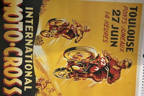 Affiche poster toulouse moto - poster,