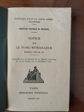 Notice sur le fusil