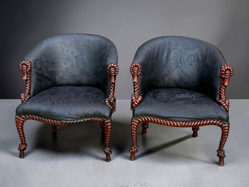 Paire fauteuils style - fauteuils,