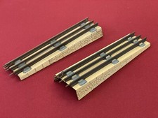 Antique 2 Rail Slope Train Toys Miniature Patented Painted Sheet Metal