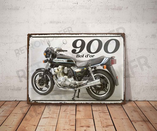 Plaque métal vintage - , honda