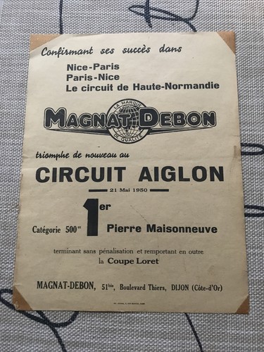 Affiche moto magnat debon - magnat,