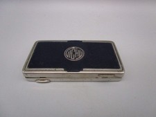 Boîte ancienne Chromée et émaillée " VICHY" Art Deco