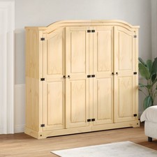Garde-robe Corona 194x52x186 cm bois de pin massif armoire de rangement vidaXL