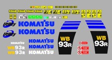 Komatsu WB93R 5 Stickers