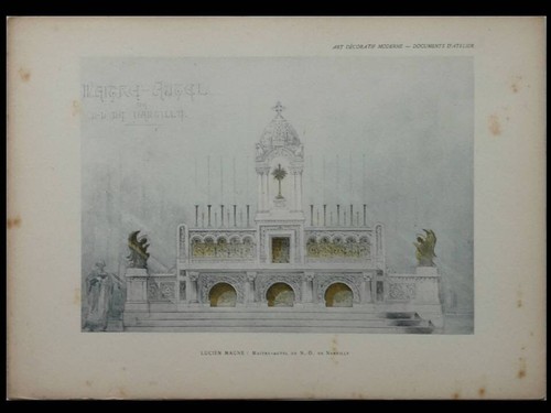 Magne maitre autel eglise - magne,,