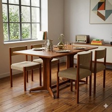 Chaises Vintage Teck Tissu