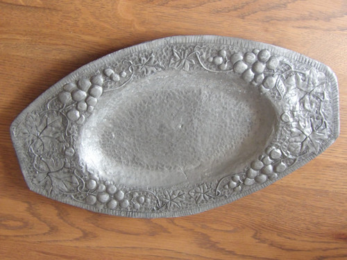 Grand plat etain - plat, art
