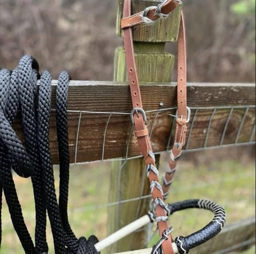 Bitless hackamore rawhide - bitless,