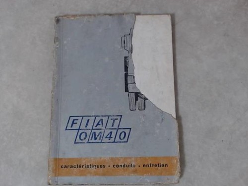 Notice utilisation fiat om40 - d'utilisation,