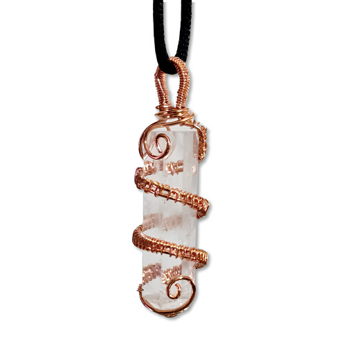 Pendentif quartz rouleau