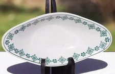 Ravier Amandinoise en faïence de Saint Amand frise verte 25 cm