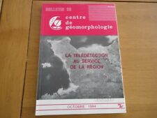 RARE LA TELEDETECTION  AU CENTRE DE LA REGION 1984 GEOMORPHOLOGIE THERMOGRAPHIE