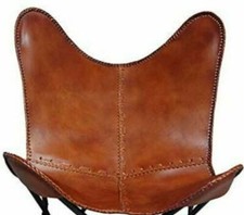 Chaise Papillon BKF En Cuir De Vache Vintage Fait Main (Housse Seulement)