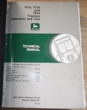Manuel De Service Technique D'Atelier Pour Tracteurs JOHN DEERE 7610 7710 7810