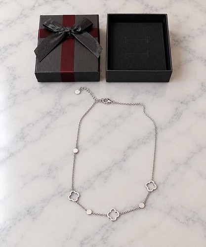 Collier chaîne argenté