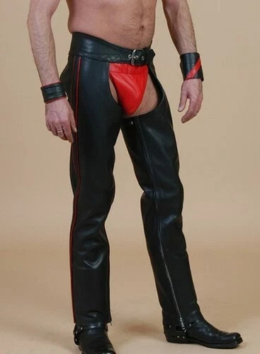 Pantalon capuche cuir - capuche, en
