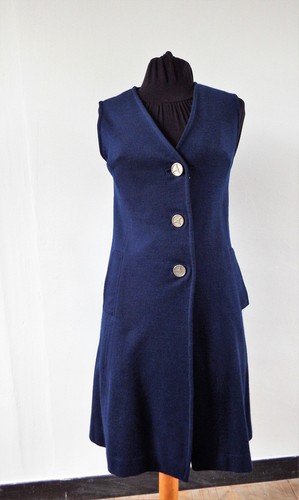 Robe chasuble granny bleu
