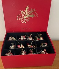 Danbury Mint Christmas Ornaments Coca Cola Santa Claus Complete Set 1999 See Des