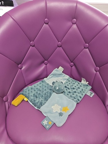 Doudou plat dragon bleu - plat, victor