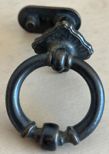 BECKERMANN Vintage Handle Door Ring Kitchen Cabinet Knob Dark Metal
