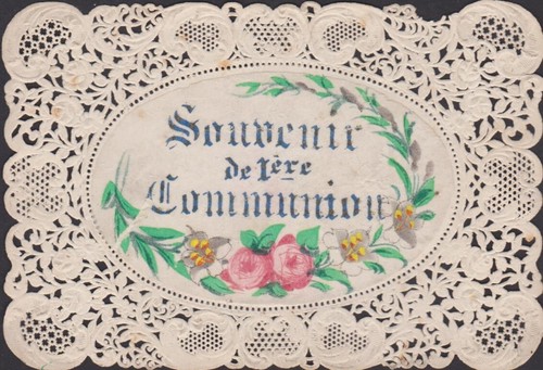 Canivet image pieuse dentelle - canivet,