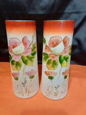 lot of 2 small opaline vases flower decor