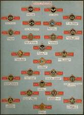 24 CIGAR RINGS - AVIATION PATCHES -