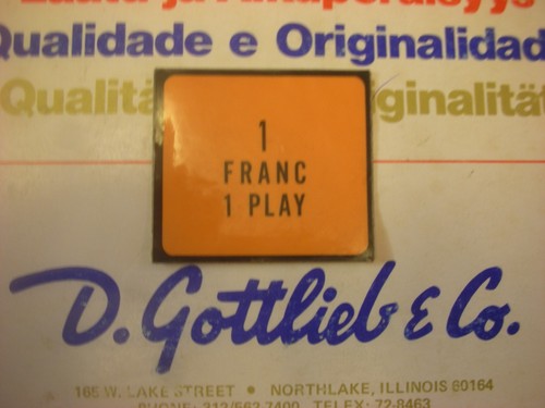 Flipper gottlieb entrée de - gottlieb,,