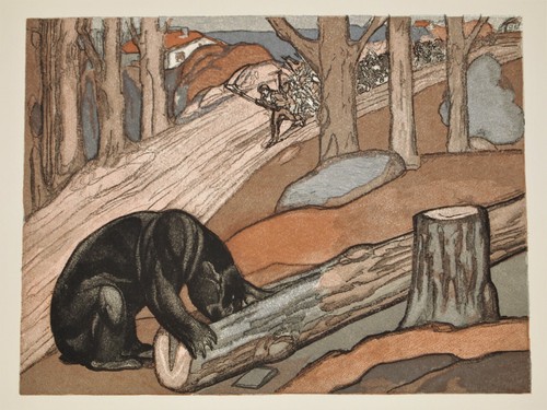 Paul jouve lithographie - jouve,,