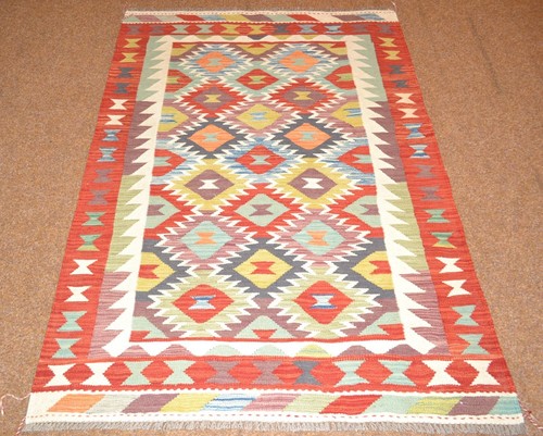 Tapis kilim afghan tissé - kilim, À