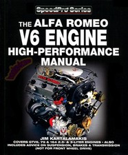 Alfa Romeo V6 Engine High Performance Manual Book GTV6 Milano 164 75 155 166 159
