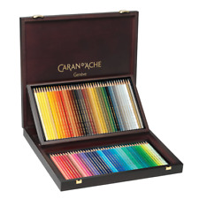 Caran d'Ache Prismalo Colour Pencils 80 Wooden Box Aquarelle Watercolour Artist