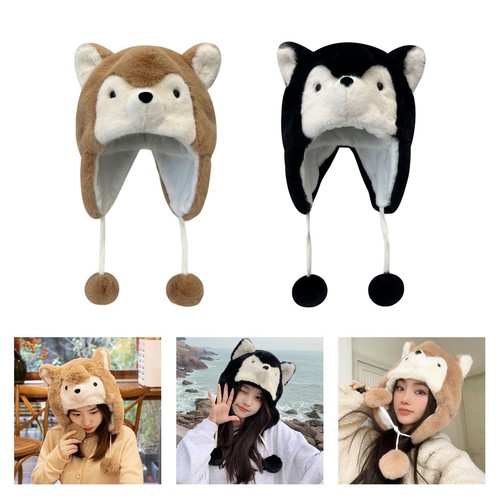 Husky chiot chapeau peluche - chiot,
