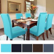 Housse Chaise Salle à Manger Extensible Siège Lessivable Amovible Protecteur