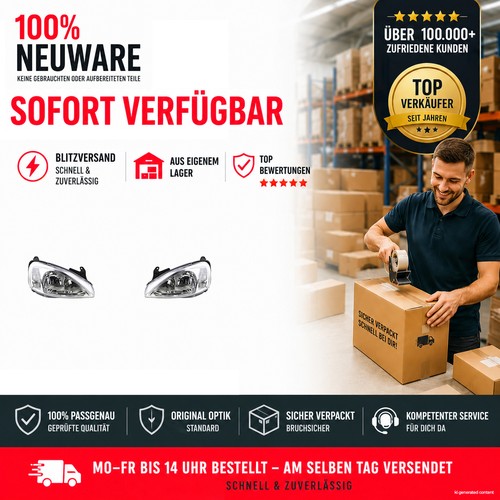 Phares kit halogène convient - phares,