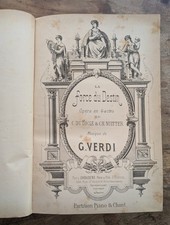 ANCIEN LIVRE VERDI PARTITION