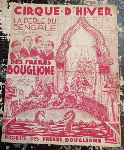 Cirque bouglione partition - bouglione, la