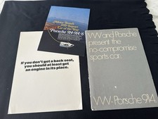 1970 Porsche 914 914-6 Big UK & US Brochure Pk Prestige VW-Porsche Sales Catalog