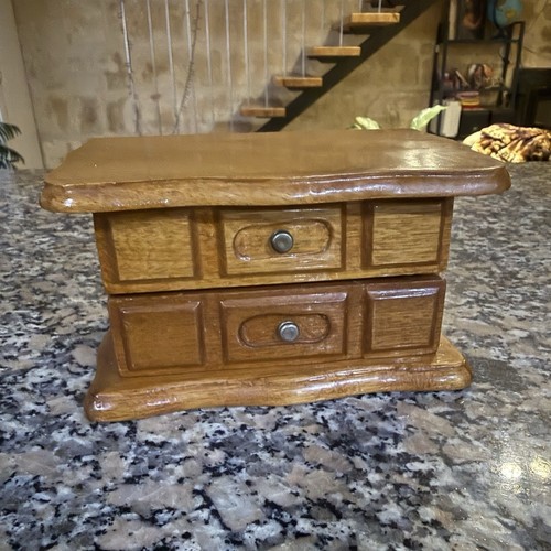 Boîte bijoux bois avec - boîte, à