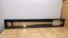 Baseball Bat Display Case Wall Mounted Vertical or Horizontal Wooden Frame