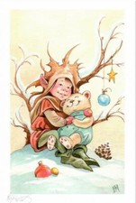 CARTE POSTALE LE LUTIN ET SON