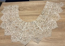 Grand Col Ancien - Guipure Beige 