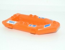 LEGO: Zodiac Canoe Inflatable Boat - Ref 30086 Orange - Coast Guard Set