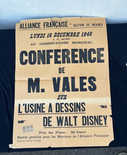 Affiche ancienne conference - conference, m
